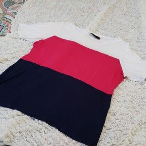 The Limited Color Block Tee size L
